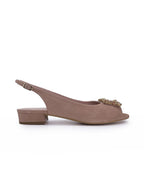 Sandalia Cinderella Plana Nude