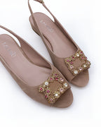 Sandalia Cinderella Plana Nude