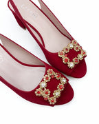 Sandalia Cinderella Rojo 6 cms