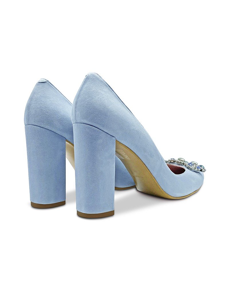 Zapato Cinderella azul 10 cms