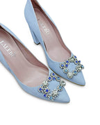 Zapato Cinderella azul 10 cms