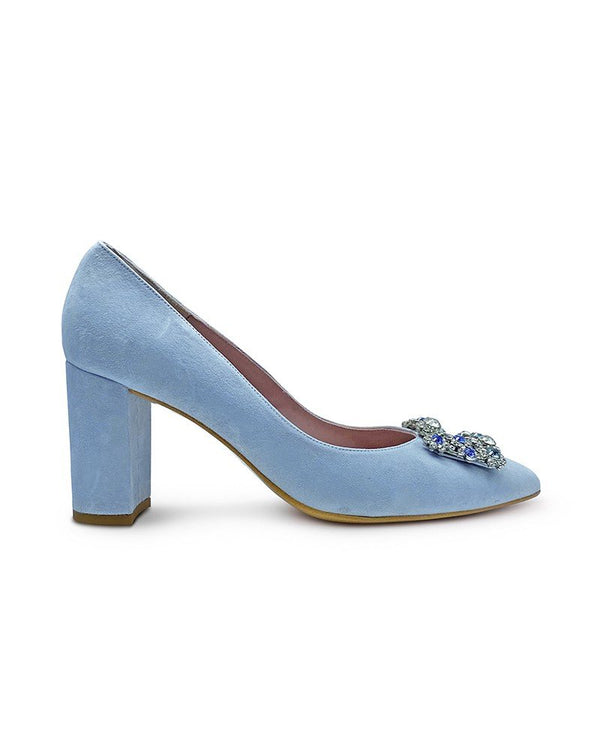 Zapato Cinderella Azul 8 cms