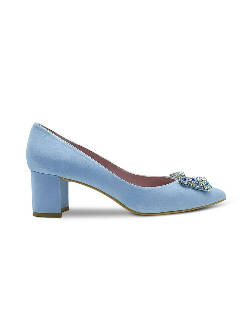 Zapato Cinderella Azul 6 cms