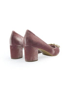 Zapato Cinderella terciopelo rosa 6 cms