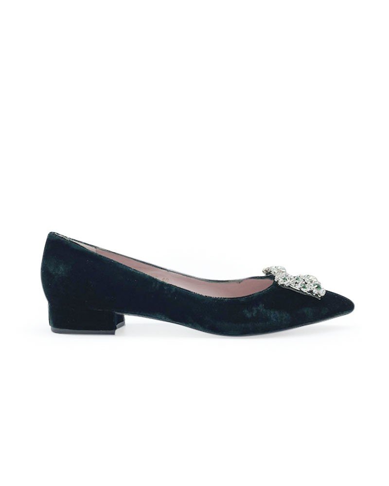 Cinderella plano terciopelo verde
