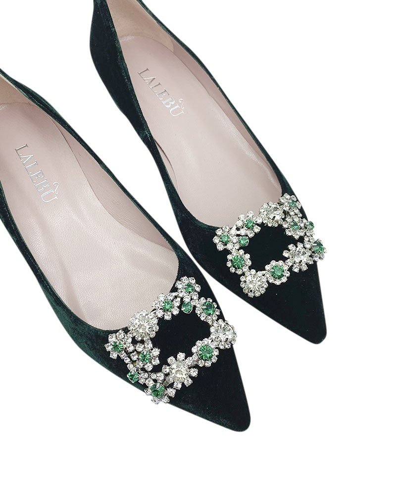Cinderella plano terciopelo verde