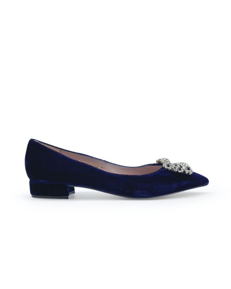 Cinderella plano terciopelo azul