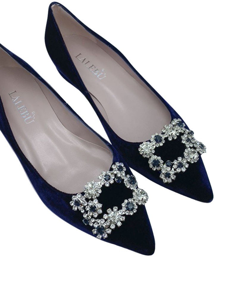 Cinderella plano terciopelo azul