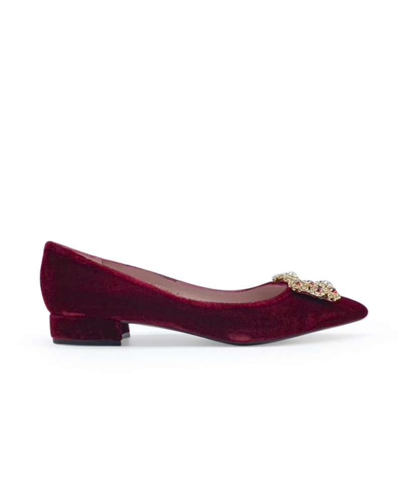 Cinderella plano terciopelo rojo