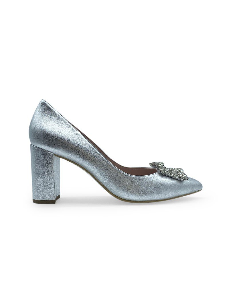 Zapato Cinderella Plata 8 cms