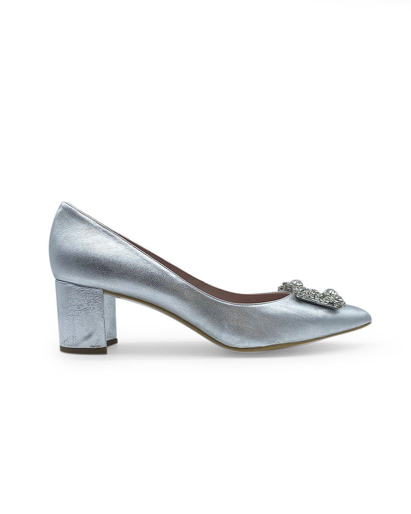 Zapato Cinderella Plata 6 cms