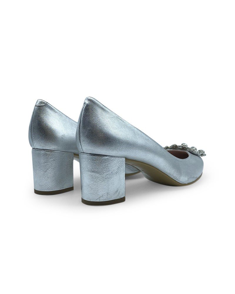 Zapato Cinderella Plata 6 cms