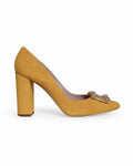 Zapato Cinderella mostaza 10 cms
