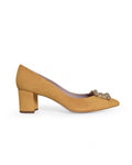 Zapato Cinderella mostaza 6 cms