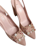 Zapato Cinderella nude destalonado 10 cms