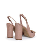 Zapato Cinderella nude destalonado 10 cms