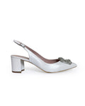 Zapato Cinderella Blanco Destalonado 6 cms