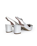 Zapato Cinderella Blanco Destalonado 6 cms