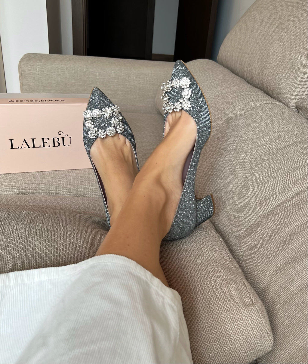 Zapato Cinderella Brillo 6 cms