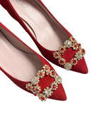 Zapato Cinderella Rojo 6 cms