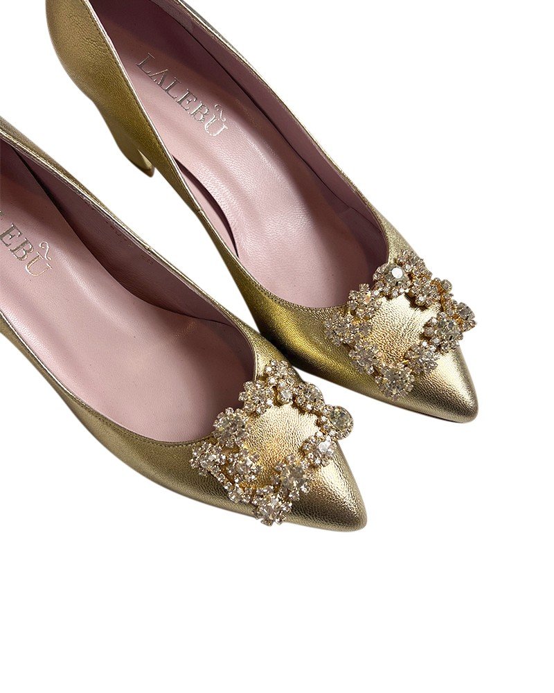 Zapato Cinderella Dorado 6 cms