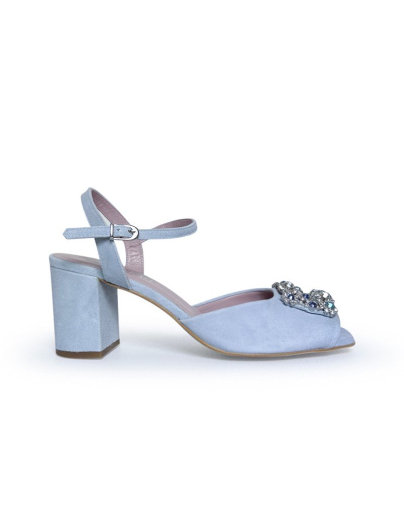 Sandalia Cinderella Azul 7 cms