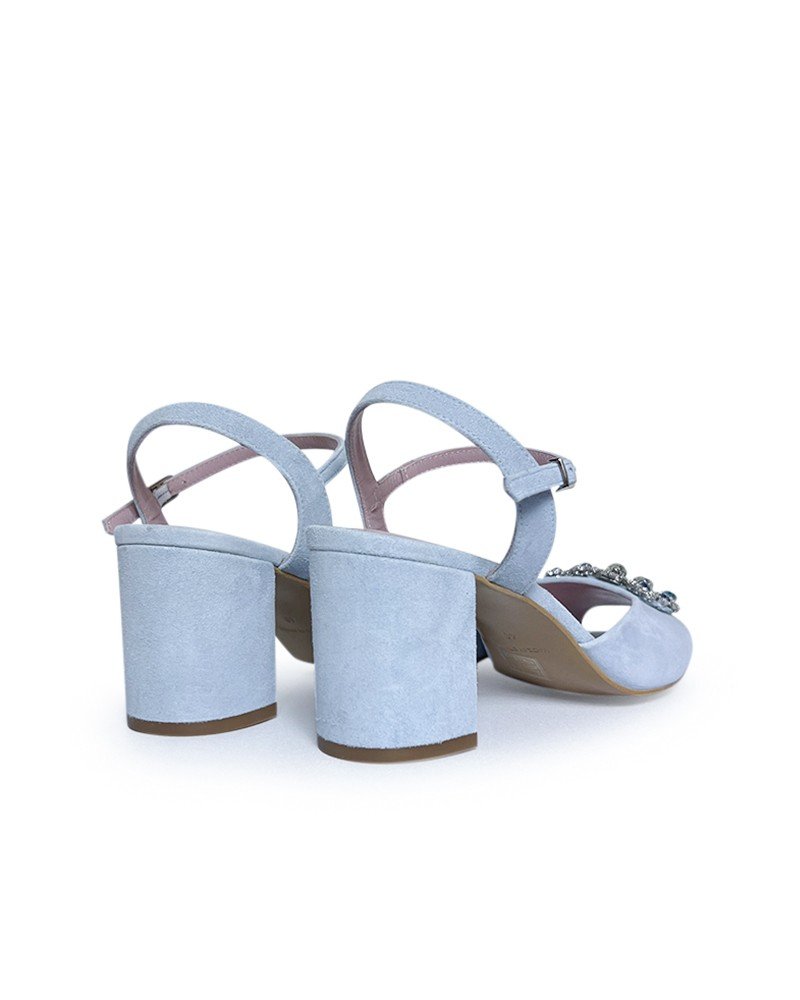 Sandalia Cinderella Azul 7 cms