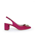 Zapato Cinderella fucsia Destalonado 6 cms