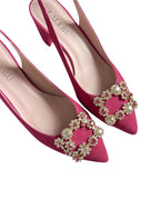 Zapato Cinderella fucsia Destalonado 6 cms