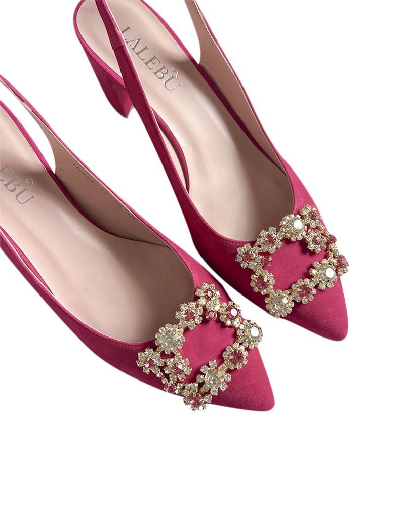 Zapato Cinderella fucsia Destalonado 6 cms