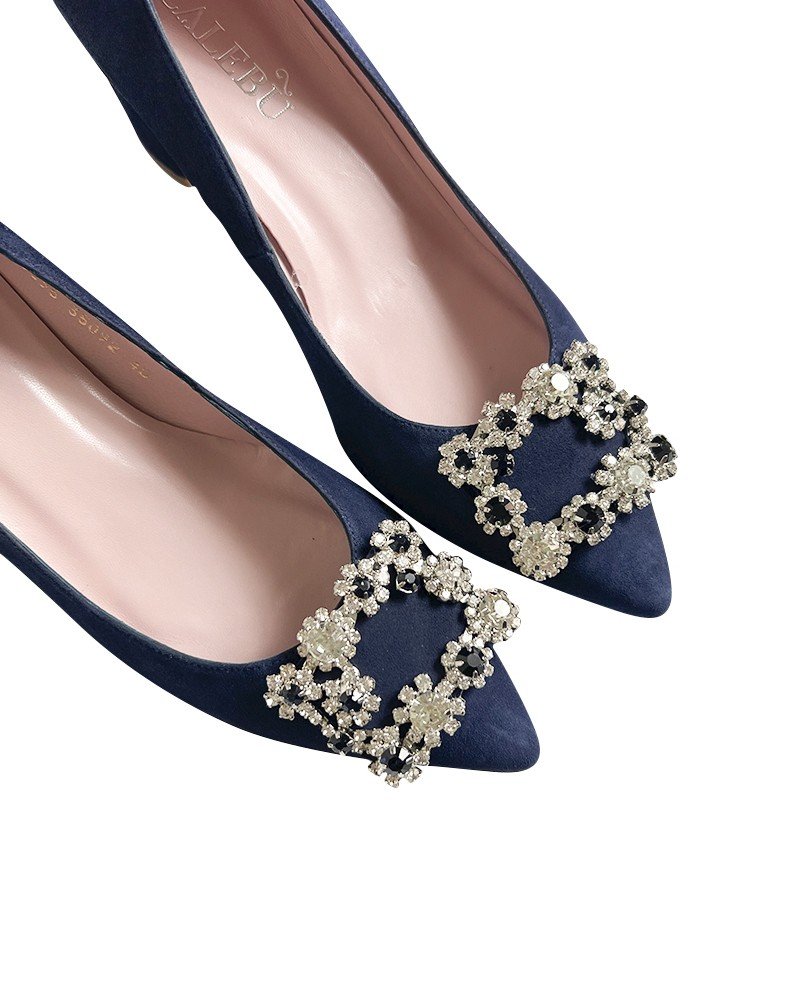 Zapato Cinderella marino 8 cms