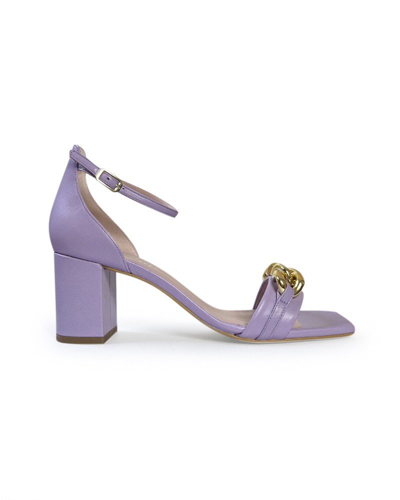 Sandalia cadena 7 cms lavanda