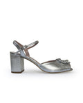 Sandalia Cinderella Plata 7 cms