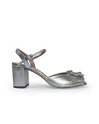 Sandalia Cinderella Plata 7 cms