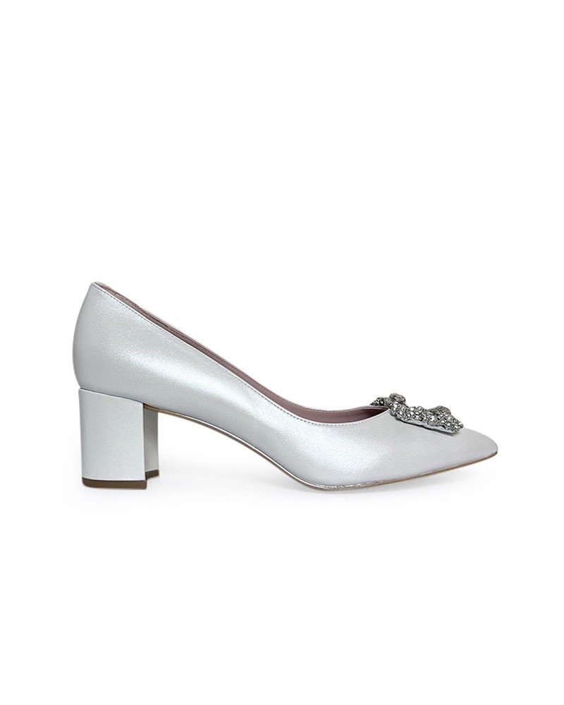 Zapato Cinderella Blanco 6 cms