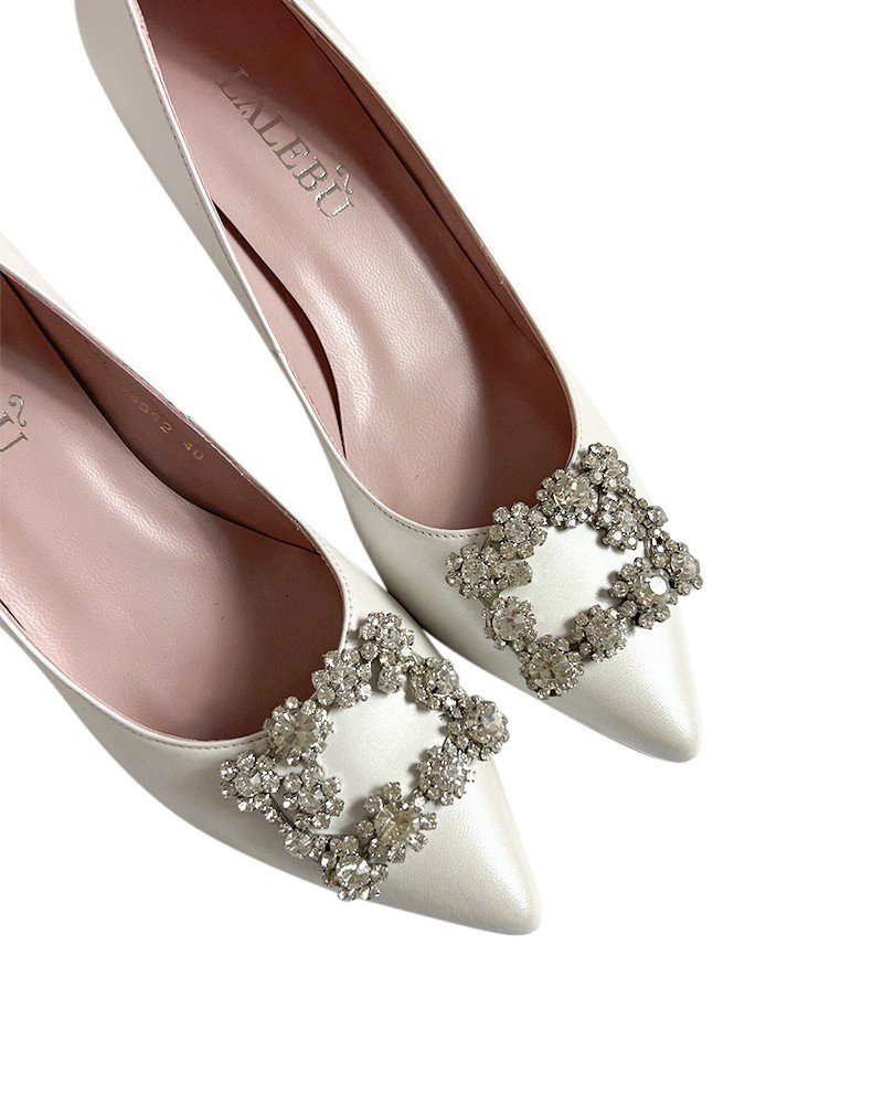 Zapato Cinderella Blanco 6 cms