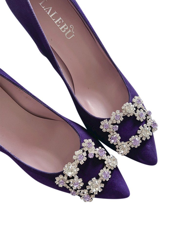 Zapato Cinderella Morado 8 cms