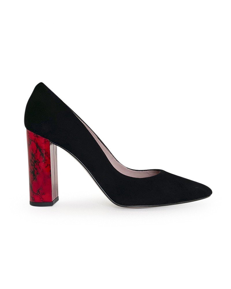 Zapato tacón rojo 10 cms