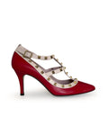 Zapato Tachuelas Rojo 8 cms