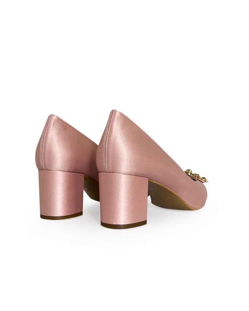 Zapato Cinderella Raso Maquillaje 6 cms