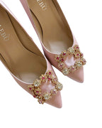 Zapato Cinderella Raso Maquillaje 6 cms