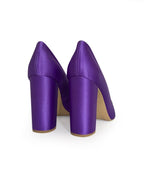 Zapato Cinderella Raso Morado 10 cms