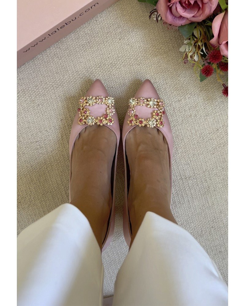 Zapato Cinderella Raso Maquillaje 6 cms