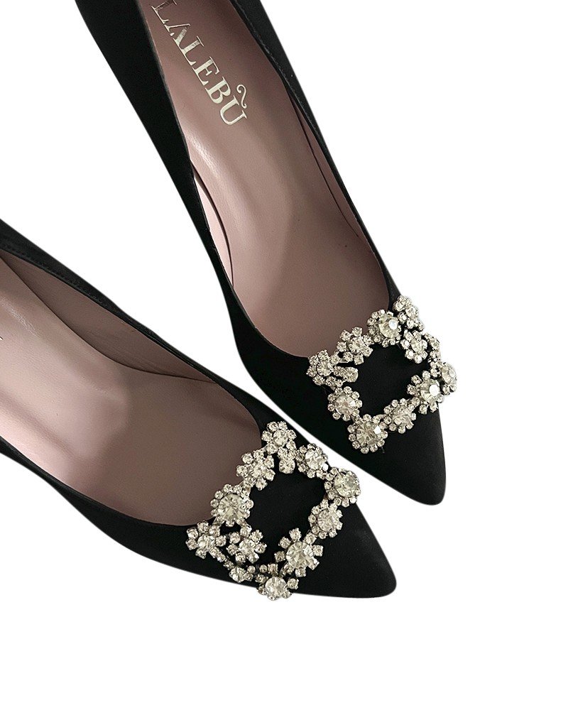 Zapato Cinderella Negro 10 cms