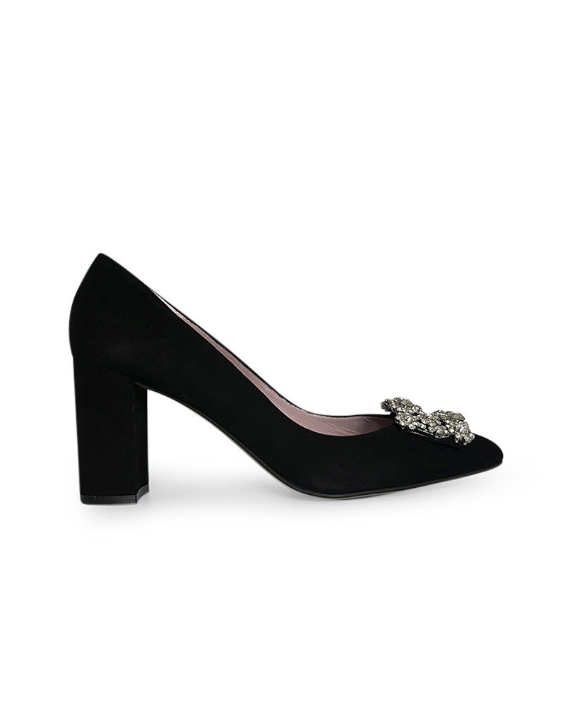 Zapato Cinderella Negro 8 cms
