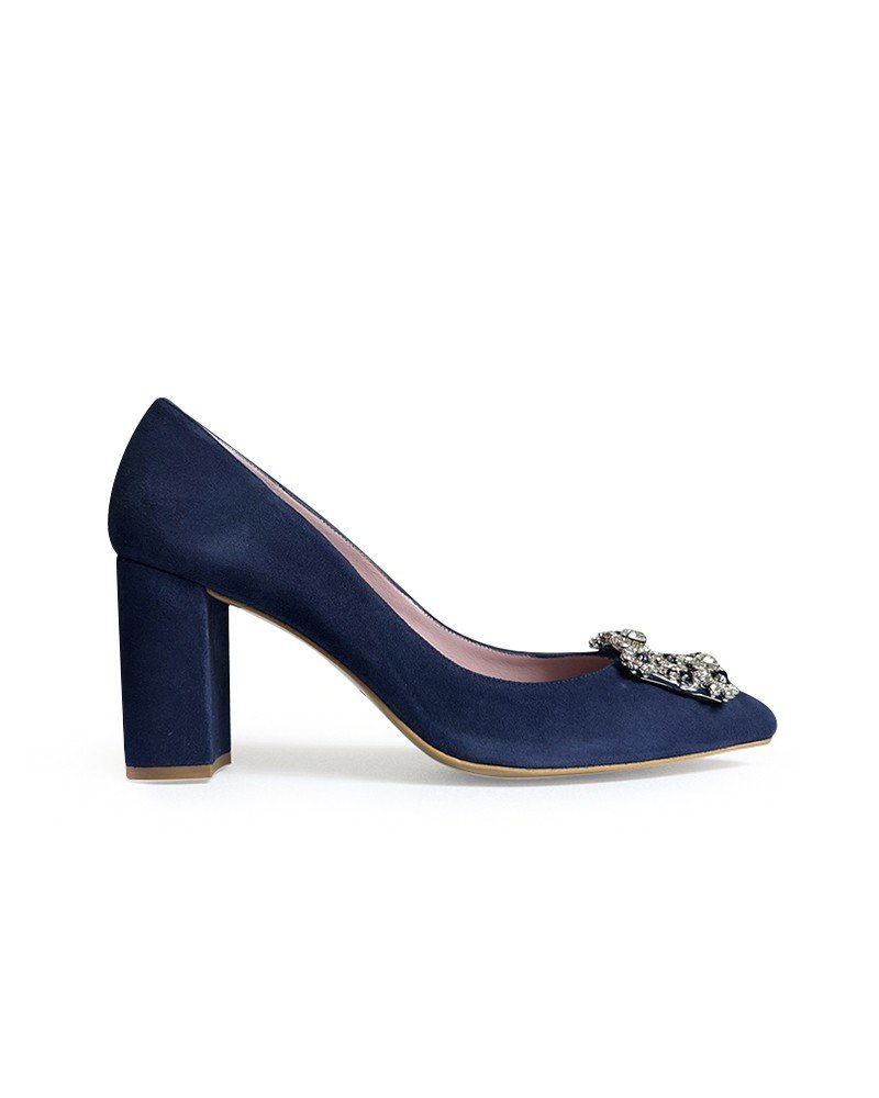 Zapato Cinderella marino 8 cms