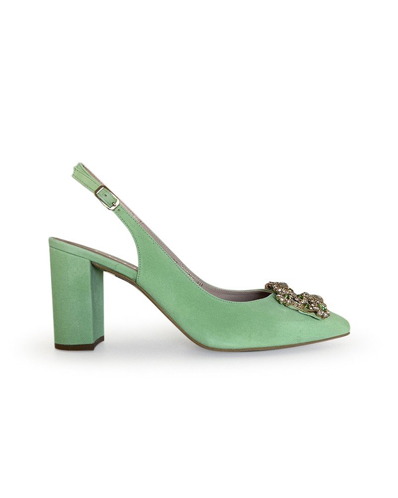 Zapato Cinderella Menta 8 cms