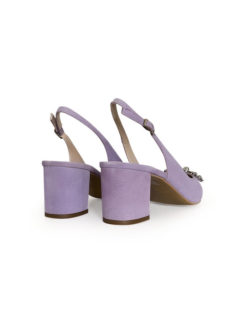 Zapato Cinderella Lila Destalonado 6 cms