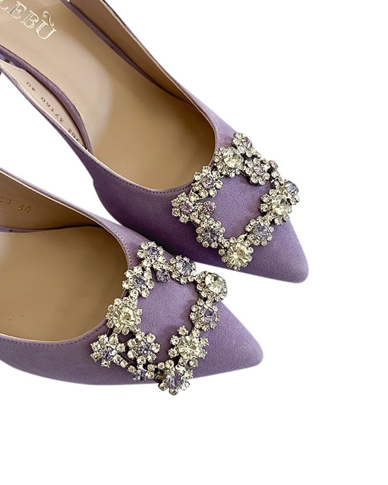 Zapato Cinderella Lila Destalonado 6 cms