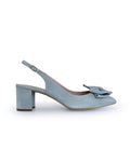 Zapato Audrey azul destalonado 6 cms
